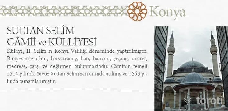 Karapinar Sultan Selim CÂmii Ve Külliyesi